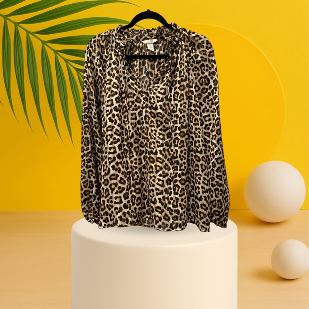 H & M Leopard Print Women's Top